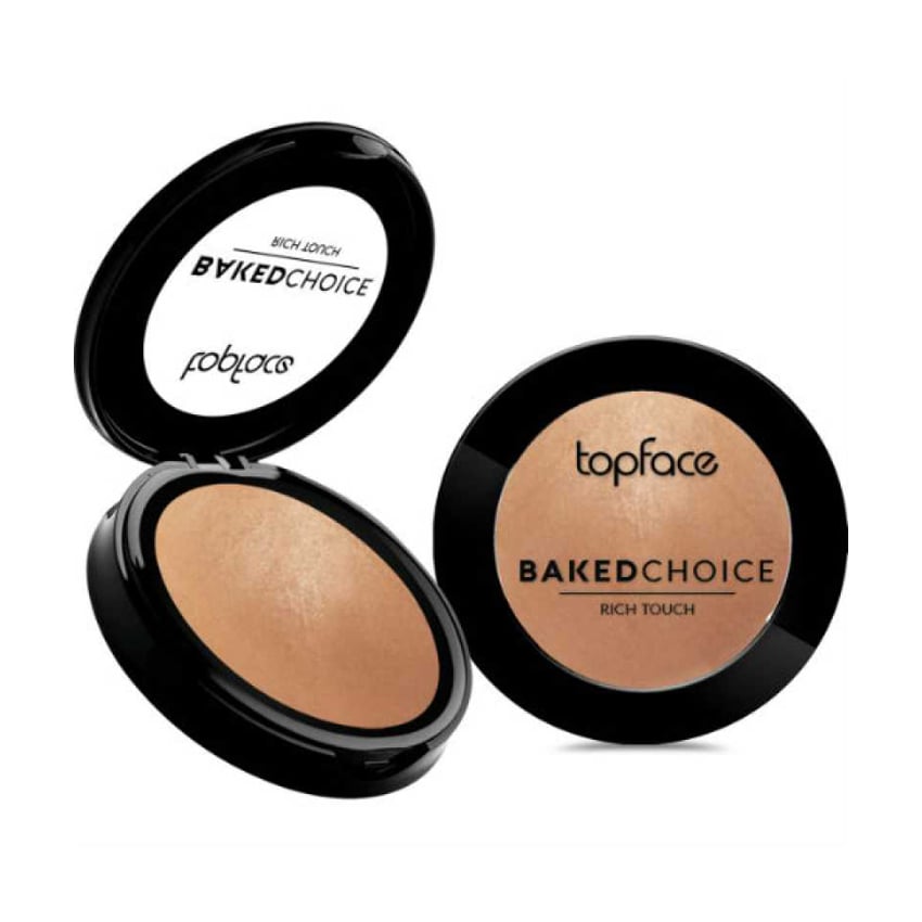 Запечені рум'яна для обличчя TopFace Baked Choice Rich Touch Blush On, 01 Nude Sparkle, 5 г