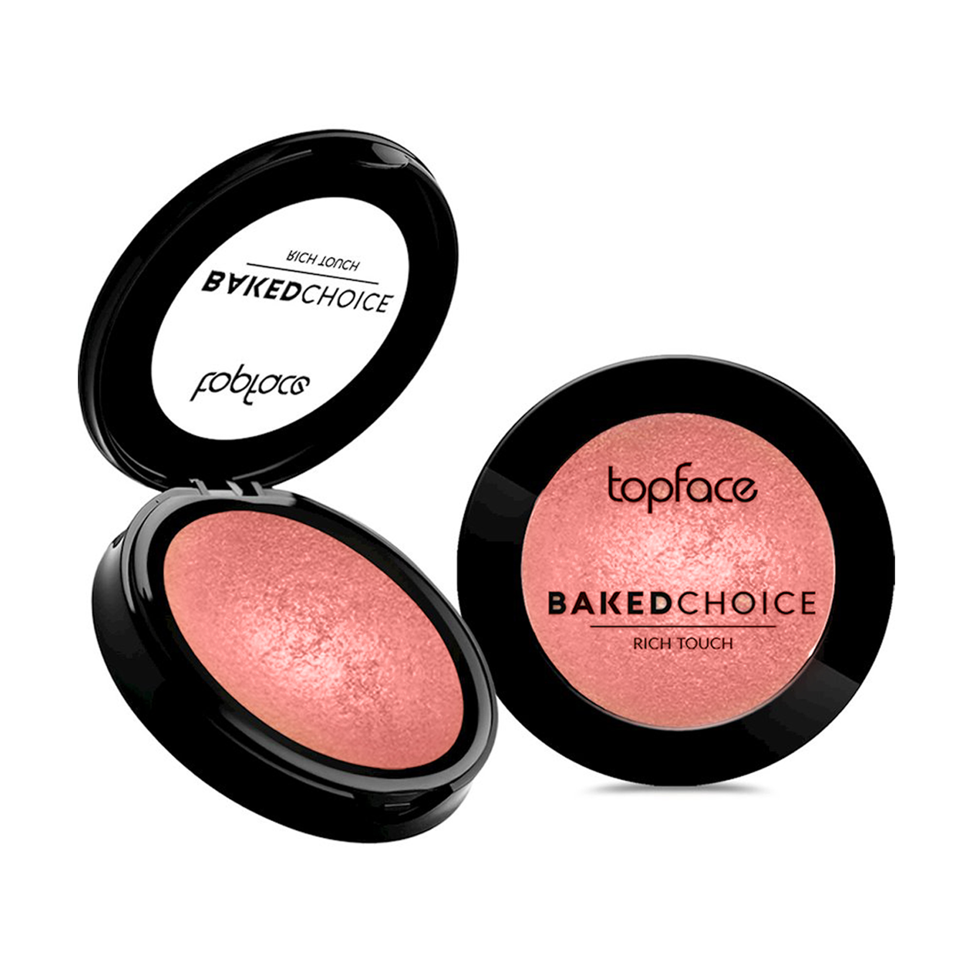 Запечені рум'яна для обличчя TopFace Baked Choice Rich Touch Blush On, 06 Pinky Zest, 5 г