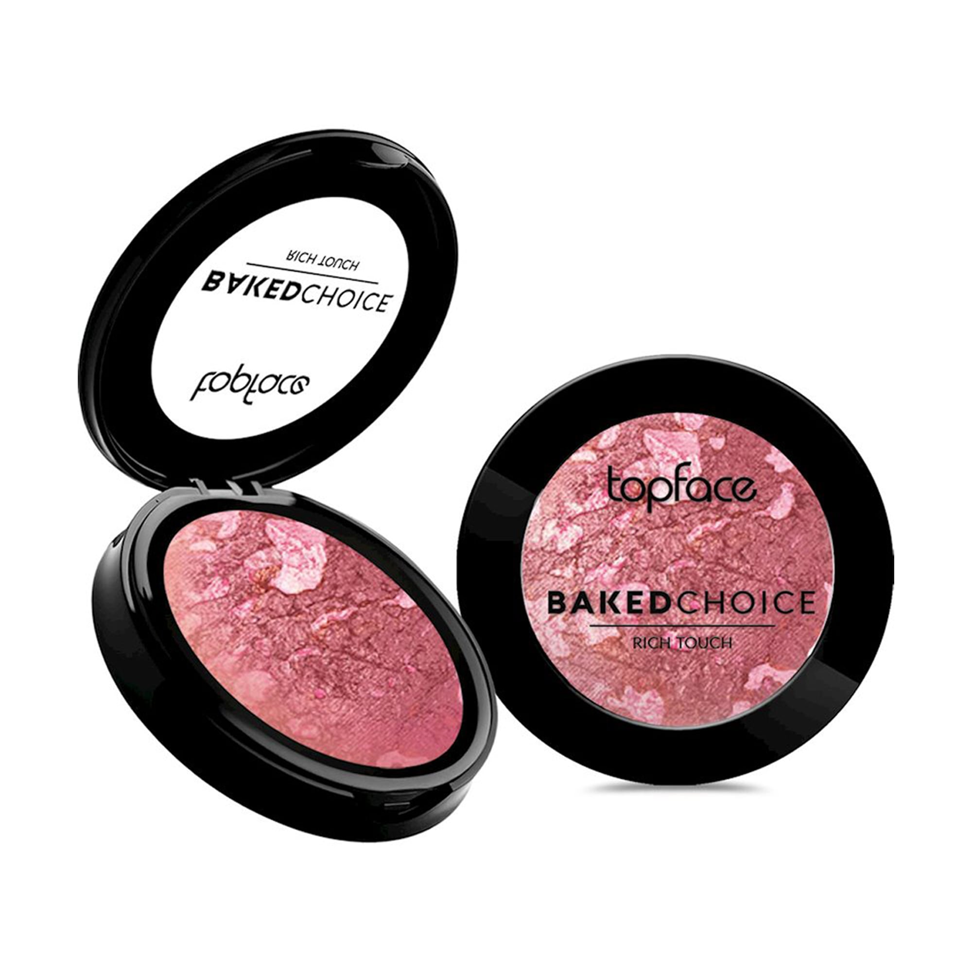 Запечені рум'яна для обличчя TopFace Baked Choice Rich Touch Blush On, 07 Pink Petal, 5 г